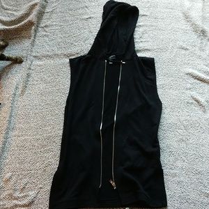 Forever 21 long sleeveless hoodie